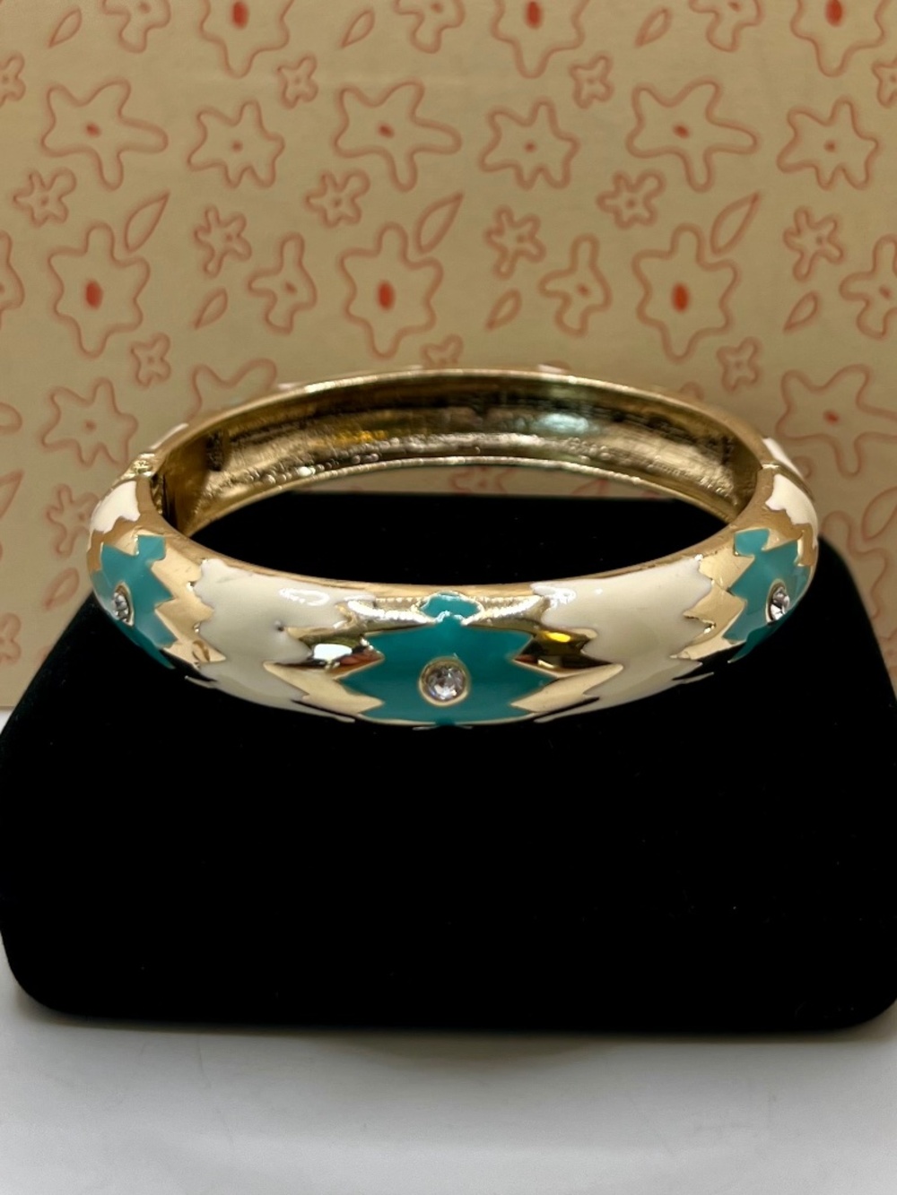 Southwest Style Enamel Clamper Bracelet FINAL MARKDOWN